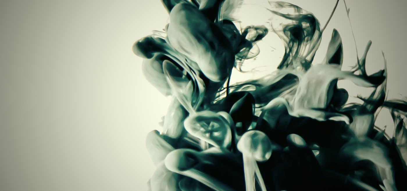 Abstract ink bloom in water